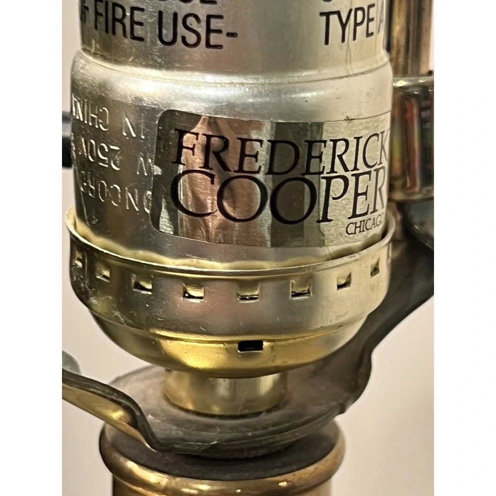 Vintage Frederick Cooper Antique Coins Jar 3 Way Table Lamp 30.75